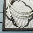 thumbnail image 4 of SAFAVIEH Beach House Nick Indoor/Outdoor Area Rug Light Grey/Charcoal, 5'3" x 7'6", 4 of 5