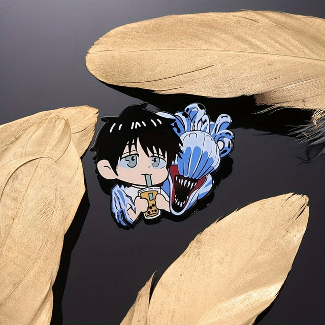 Cute Anime Character Enamel Pin - Exquisite Alloy Brooch For Men, Perfect For Clothing & Backpacks