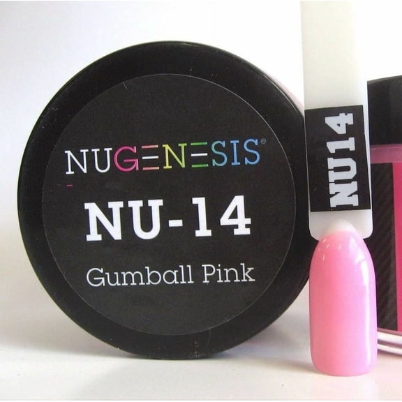 NUGENESIS Nail Color Dip Dipping Powder 1.5oz/jar - NU14 Gumball Pink