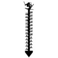 thumbnail image 1 of Snow Gauge | Outdoor Snow Measuring Stick for Yard & Garden | 24 Inch Metal Snowfall Ruler with Easy-Read Scale | Christmas Holiday Decoration & Gift for Winter Weather Enthusiasts, 1 of 2