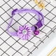 thumbnail image 3 of EeaseMX Collar adorable para mascotas, cadena creativa con flores para el cuello, a la moda, con cascabel para fiestas, para gatos y perros (violeta), 3 of 8