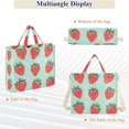thumbnail image 6 of FORMRS Womens Corduroy Tote Bag Crossbody Shoulder Handbag with Pocket, Red Strawberry, 6 of 7