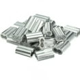 thumbnail image 3 of Cable de alambre de 5 mm 1/5 pulgadas, mangas de aluminio, clip de engaste, bucle de 25 piezas, 3 of 5