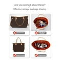 thumbnail image 3 of Lining Organizer Insert Felt Cloth Insert Bag Makeup Travel Inner Purse Cosmetic Mommy Bags, 3 of 7