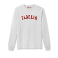 thumbnail image 5 of Daxton Retro Florida Arch Font Long Sleeves T Shirt Soft Medium Weight Cotton, 2Pk Red White White Red, L, 5 of 5