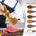 Pepper grinder wooden stainless steel core manual freshly ground black