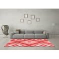 thumbnail image 3 of Ahgly Company Indoor Square Southwestern Red Country Area Rugs, 4' Square, 3 of 4