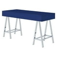 thumbnail image 4 of Vivid Desk with 2 Drawers in Lapis Blue Engineered Wood Top and Chrome Base, 4 of 10