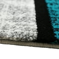 thumbnail image 7 of Flash Furniture Raven Rectangular Contemporary Grey, Turquoise Area Rug, 5' x 7', 7 of 7