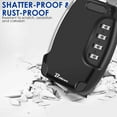 thumbnail image 4 of Lockbox Portable, Key Safe Storage Box Alloy, Realtor's Hanging 4 Digits Combination Lock box Waterproof, Metal Resettable Key Hider for Home, House Keys, Vacation Rentals-Black, 4 of 7