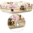 thumbnail image 5 of CAILDANL Leather Purses and Handbags for Women Floral Beaded Clutch Purse for Wedding Clear Crossbody Bag, 5 of 9