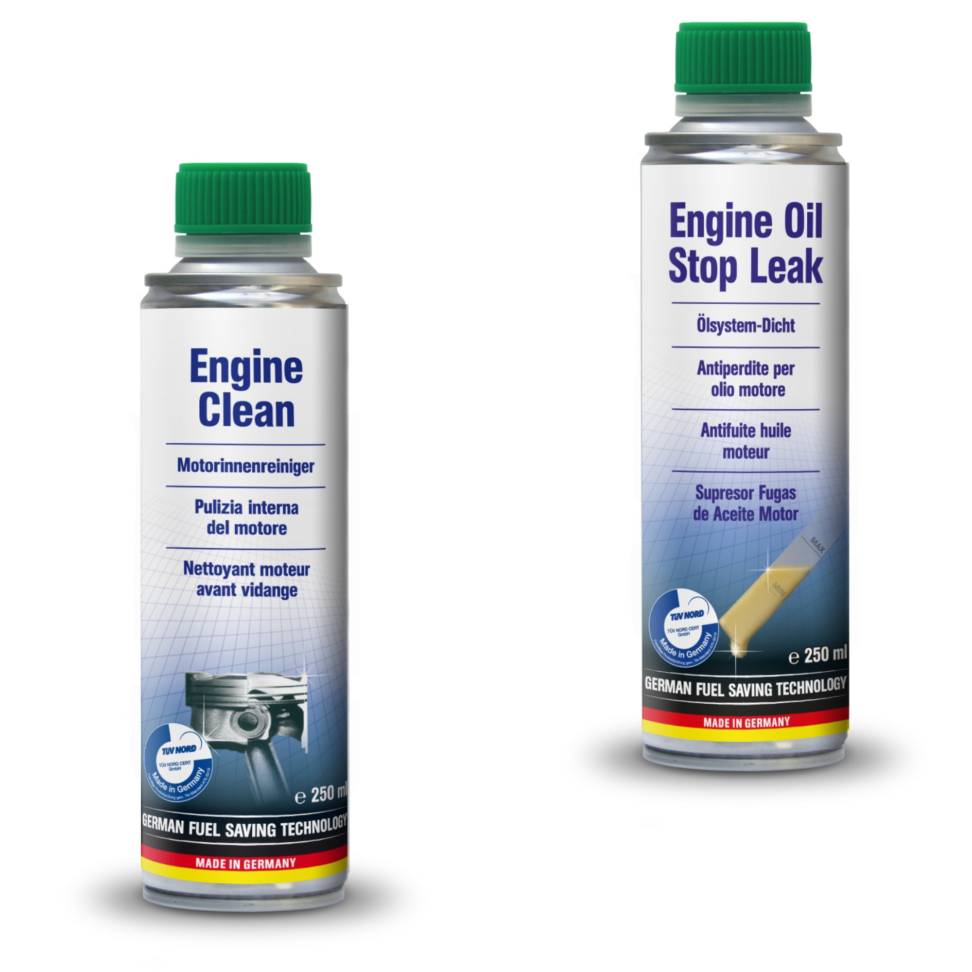 AUTOPROFI Engine Clean 250ml & ENGINE OIL STOP LEAK 250ML KIT