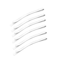 Gazechimp 6xNurse Hat Clip Salon Hair Pins for Hairdresser Wedding Hairstyles Nurse Buns White 6.3cm 6 Pcs