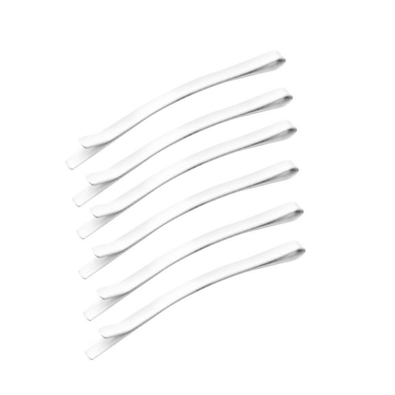 Gazechimp 6xNurse Hat Clip Salon Hair Pins for Hairdresser Wedding Hairstyles Nurse Buns White 6.3cm 6 Pcs