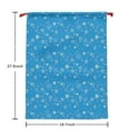 thumbnail image 5 of Christmas Bags Drawstring,Blue Christmas Snowflake Pattern Large Xmas Christmas Gift Bags,Reusable for Xmas and New Year Party Favors and Supplies,27.6" X 19.7", 5 of 5