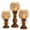 3 Pcs, variant on MYUNNIL Rustic White Pumpkin Tealight Candle Holder, Autumn Farmhouse Vintage Wooden Pumpkin Lamp with Bow, 6 Inch Mini Cute Halloween Table Centerpiece for Fireplace Shelf Desk Home Decor