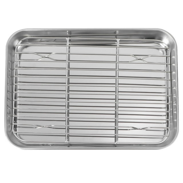 Plaque de Cuisson en Acier Inoxydable avec Passoire Plaque de Grill Durable pour Cuisine