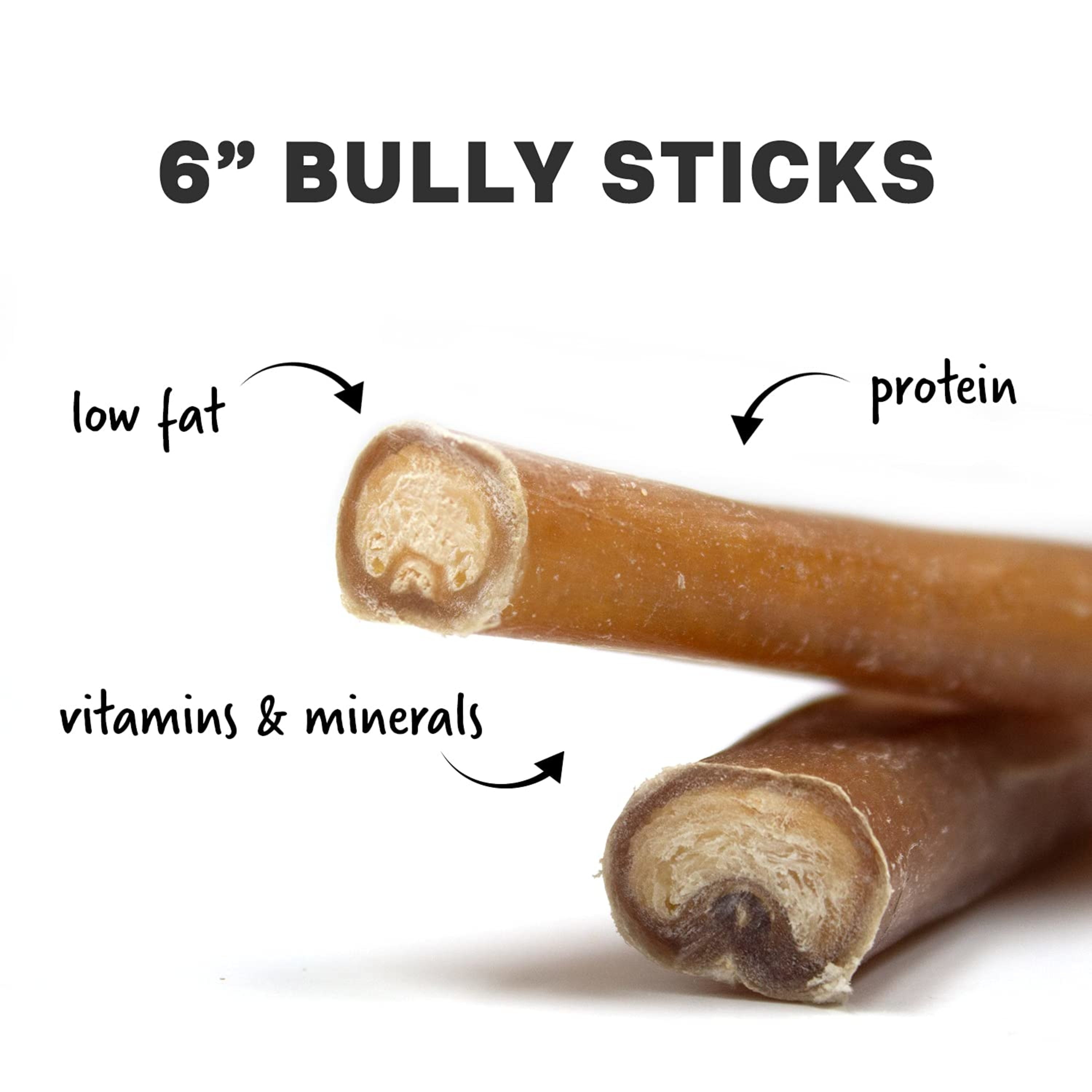 Downtown Pet Supply Bully Sticks For Dogs Free Range Dog Chews 12 Pack