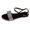 Black, variant on OAVQHLG3B Wome'sn Rhinestone Open Flat Toe Sandals Comfy Summer Casual Shoes Comfortable Beach Sandals