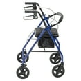 thumbnail image 4 of Drive Medical Aluminum Rollator Rolling Walker with Fold Up and Removable Back Support and Padded Seat, Blue, 4 of 10