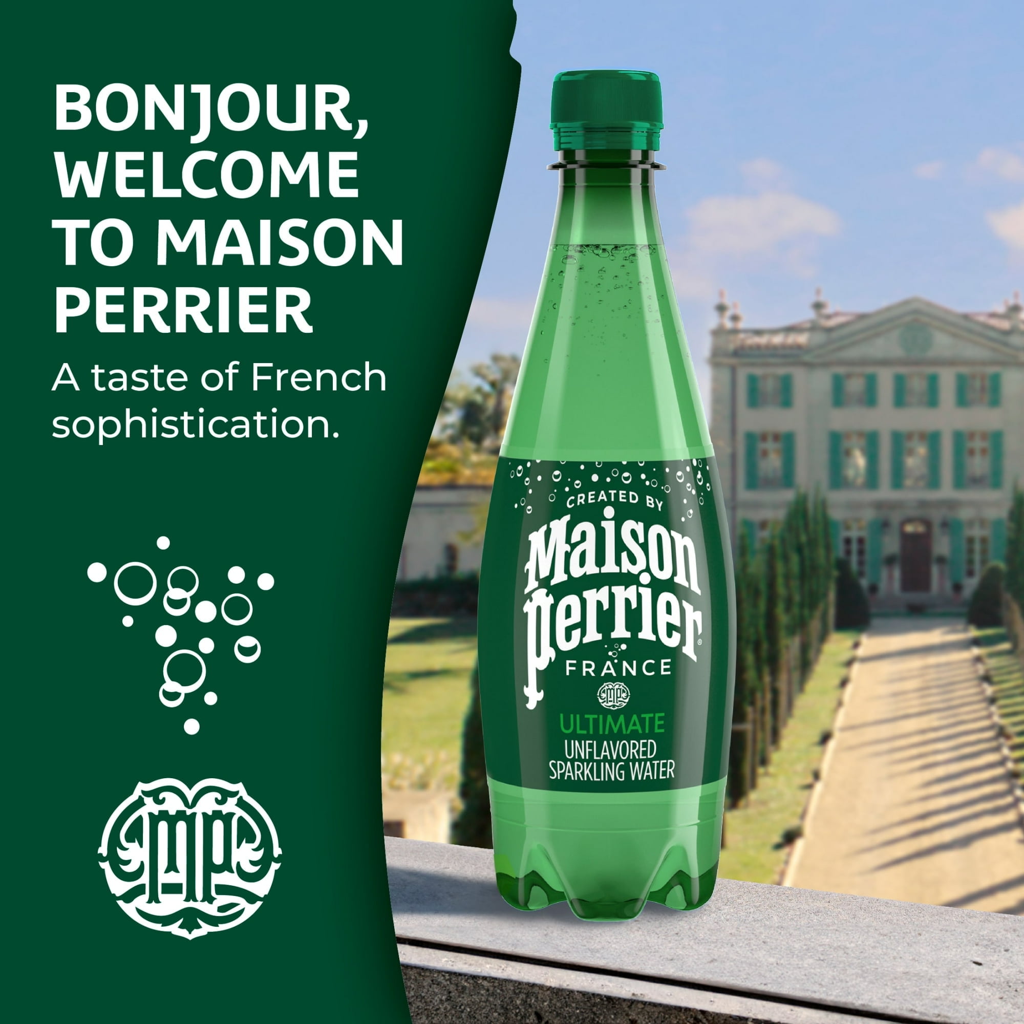 Maison Perrier Ultimate Sparkling Water,  16.9 fl oz, 6 Pack Bottles (2pack)
