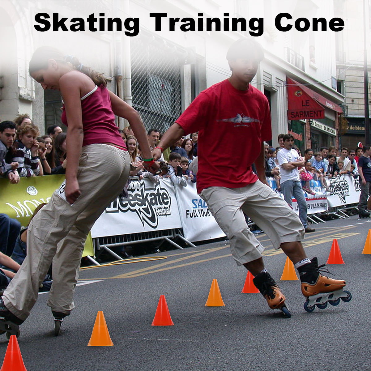 5/10Pcs Plastic Sports Marker Cones Football Skate Training Fitness Equipment UK 