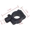 thumbnail image 2 of KaTur Black 10mm Pair Moto Motorcycle Autocycle Autobike Scooter Bike Handlebar Rearview Mirror Mount Adapter Holder, 2 of 5