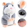 thumbnail image 4 of Talking Hamster Plush Toy Repeat What You Say Funny Kids Stuffed Interactive Toy, 4 of 5