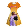 thumbnail image 1 of Vestido para niñas de 2 a 16 años, novedad de verano, princesa congelada, Elsa, fiesta de cumpleaños para niños, Cosplay, vestido de princesa de Escape de Disney, 202213T-14T heqiyong CONDUJO, 1 of 2