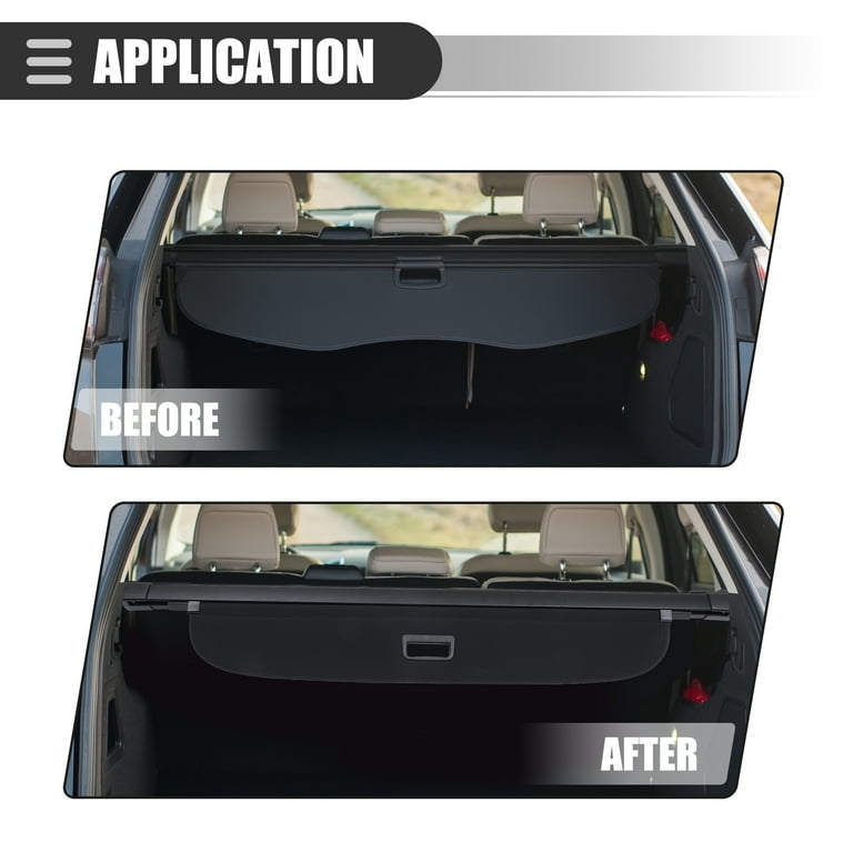 Retractable Cargo Cover Rear Trunk Security Cover Shield Shade for