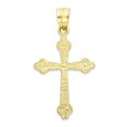 thumbnail image 3 of Golden Fire Solid 14k Gold Cross Pendant Necklace - Christian Jewelry Gifts for Women, 3 of 5