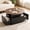 Lift Top - Rustic Brown, variant on Hironpal 31" Lift Top Coffee Table with LED Light, Modern Round Center Table for Living Room, Drawers,Black