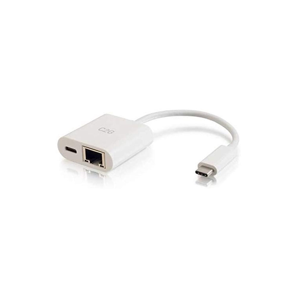 C2G 29748 USB-C to Ethernet Delivery - White -
