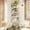 White, variant on Fairy 4 Tier Rustic Brown Corner Floating Shelves for Wall, Farmhouse Corner Shelf Unit