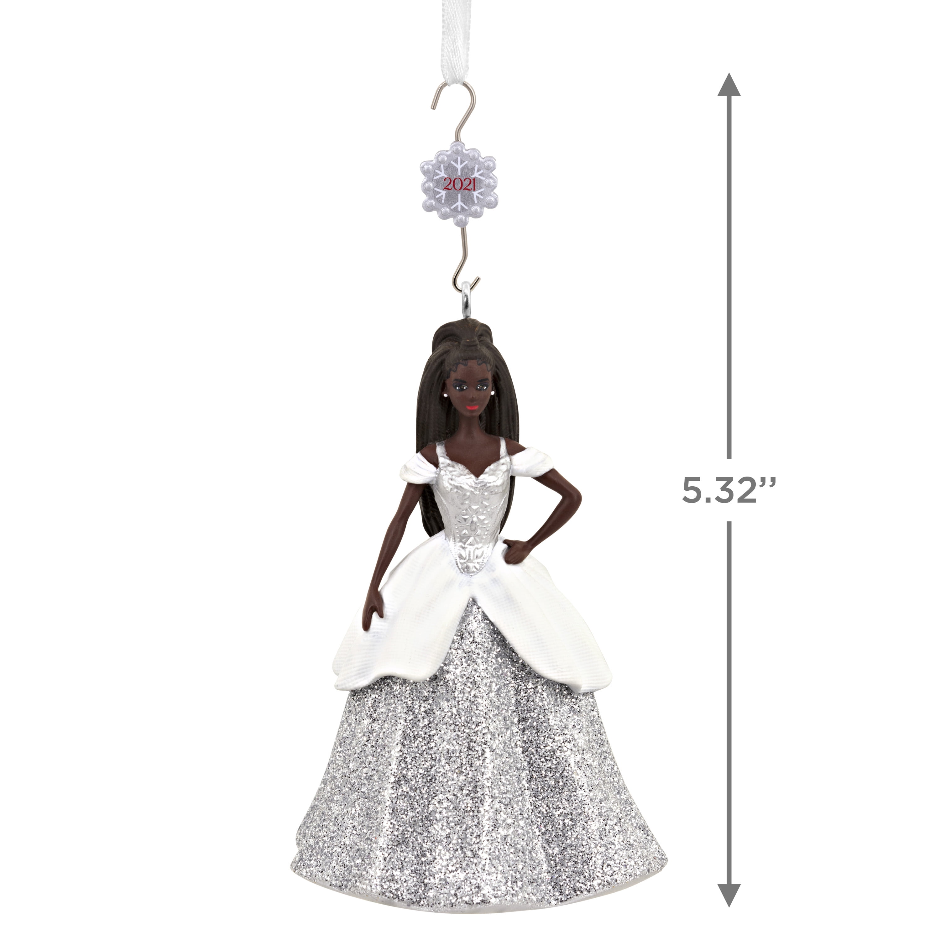 Hallmark Mattel Black Holiday Barbie 2021 Christmas Ornament