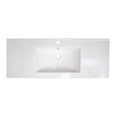 thumbnail image 2 of American Imaginations 48.75-in. W 1 Hole Ceramic Top Set In White Color - Drain Incl. AI-33190, 2 of 9