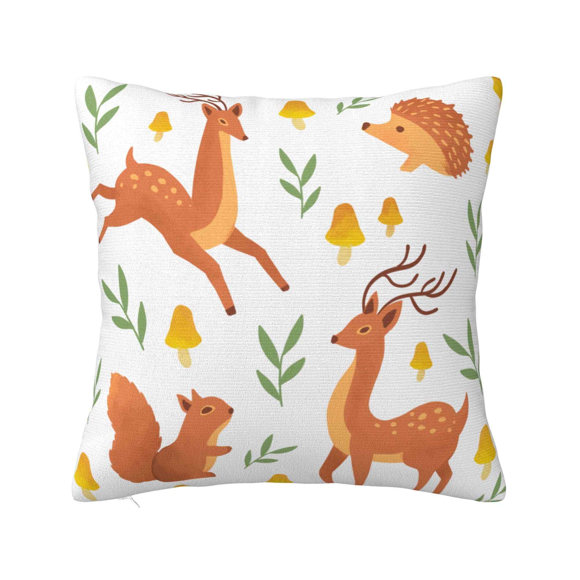 ZICANCN Decorative Throw Pillow Covers , animals，plants Couch Sofa
