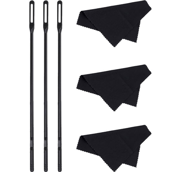WRISTBIQUE Flute Clean Tool Kit Black Plastic for Musical Instruments Portable