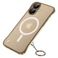 thumbnail image 1 of For iPhone 16 Plus Case Compatible with MagSafe Matte PC Frameless Mobile Cover - Gold, 1 of 5