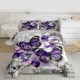 thumbnail image 2 of Castle Fairy Flying Butterflies Girl Bedding Comforter Set 2pcs,Retro Vintage Aesthetic Twin Comforter Sets Microfiber,Chic Floral Flowers Breathable Bedding Set,Breathable Home Decor,Reversible, 2 of 8