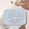 thumbnail image 4 of Sanrio Cinnamoroll Cartoon Jewelry Box Large Capacity Leather Jewelry Storage Box Storage Box for Necklace Earring Ring Gift for Girls Women, 4 of 6