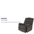 thumbnail image 4 of Flash Furniture Contemporary Kelly Gray Super Soft Microfiber Rocker Recliner, 4 of 12