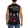 thumbnail image 4 of The Vampire Diaries Poster Men's Tank Top Lightweight Summer Sleeveless Tee Shirt Muscle Tank Tops Workout T-Shirts Casual Athletic Undershirts, 4 of 7