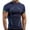 A-Navy, variant on Tiweut T Shirt Men Sports Tight Short Sleeve Round Neck Fitness Quick Dry Boy Tops