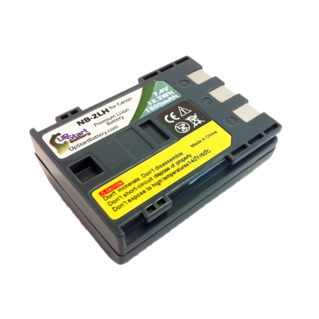 Batterie Compatible Canon Rebel XT - Compatible pour Canon NB-2LH Appareil Photo Numérique Batterie (1800mAh, 7.4V, Lithium-Ion)