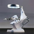 thumbnail image 3 of Third Hand Soldering Solder Iron Stand Holder Magnifier Helping Station Tool, 3 of 9