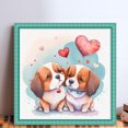 thumbnail image 2 of Kit Punto Cruz Con Perro Y Corazón Hilo Algodón Ecológico Bordado 11CT 50x50cm, 2 of 9