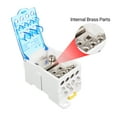 thumbnail image 4 of Rail 1 Pack 6 Positions Screw Terminal Strip Blocks With Cover Junction Box Branch Box Din Rail Terminal Block Wire Box Cabinet Wire Splitter Connector UKK80A, 4 of 7