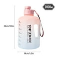 thumbnail image 2 of Bouteille d'Eau D\'entraînement Physique Portable Ronde 2,2 L/ Demi-Gallon Grande Capacité Gobelet d'Eau pour Sports de Plein Air Gym Randonnée, 2 of 9