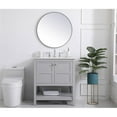 thumbnail image 6 of 30 inch Single Bathroom Vanity in Gray with Backsplash, 6 of 8